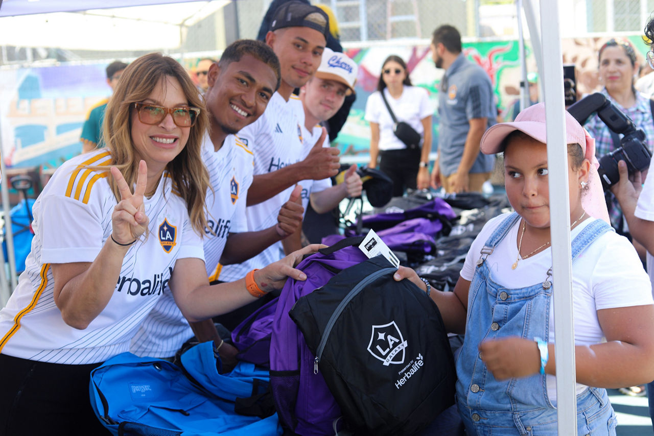 Herbalife and LA Galaxy Support APCH Back-To-School Event