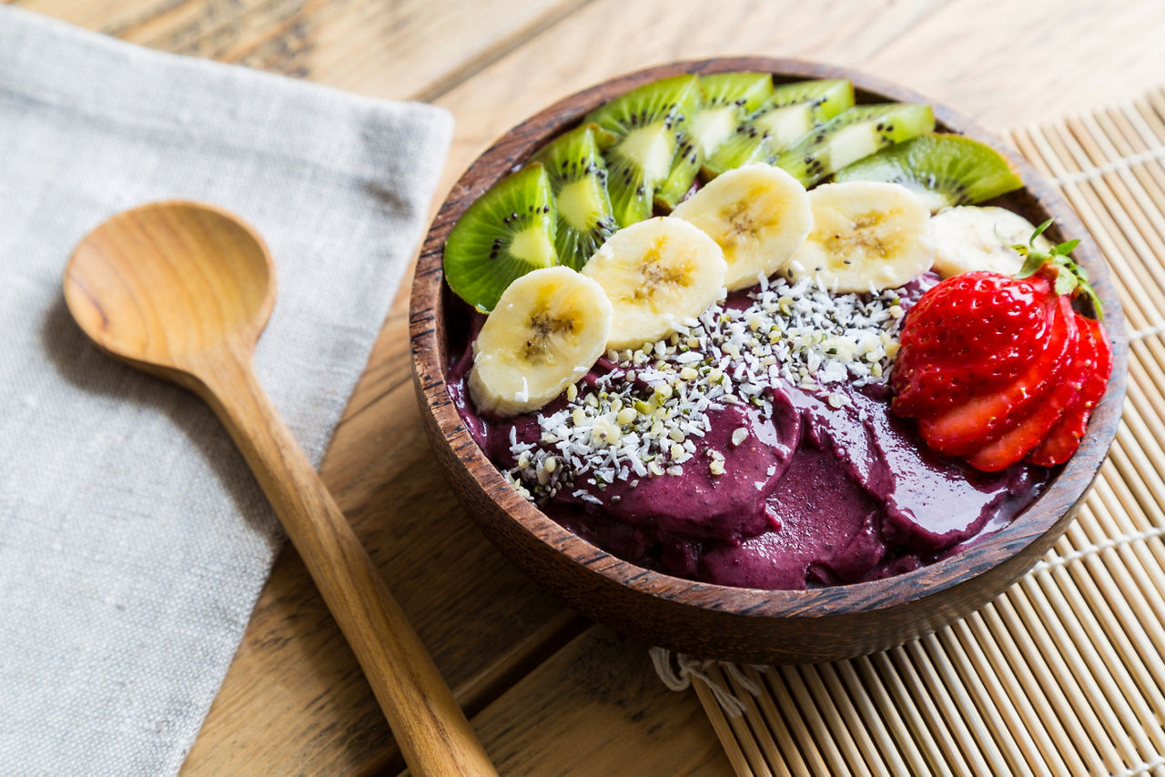 Acai bowl with fruit