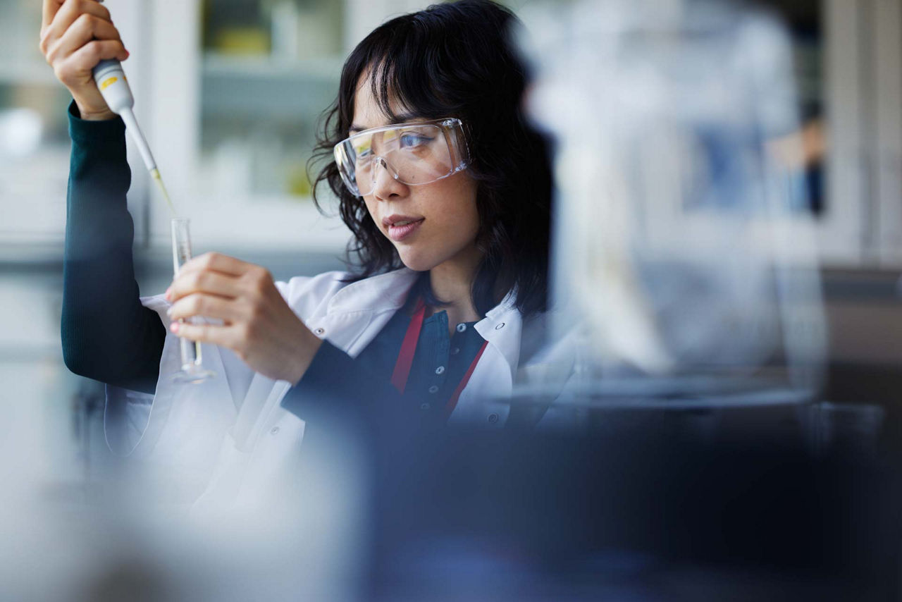 Female scientist