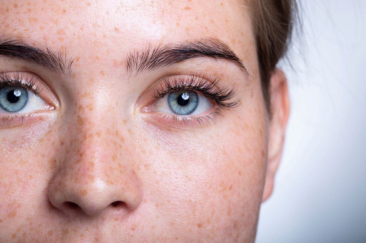 women face close up