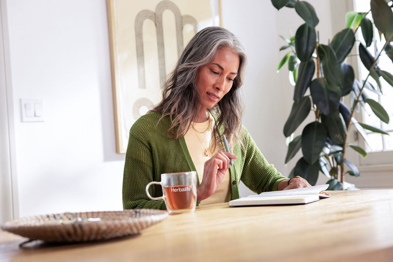 woman working from home