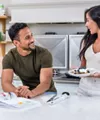 couple kitchen baking Image