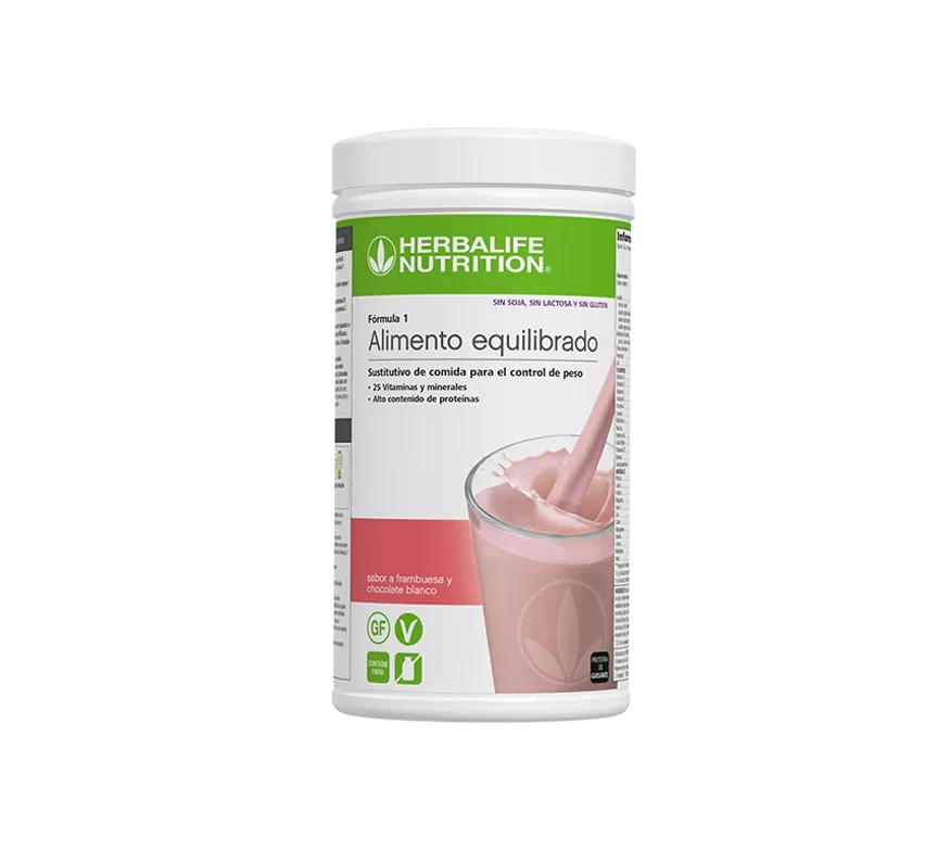 Herbalife Fórmula 1 Alimento Equilibrado Frambuesa y Chocolate Blanco